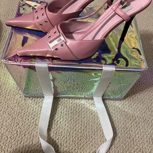 Bakers Pink Pointed Heels